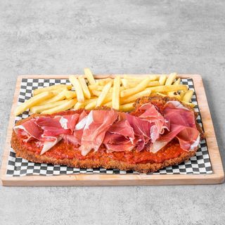 Milanesa Jamón Serrano y Queso Manchego 