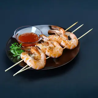 Brochettes De Crevettes