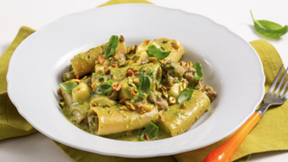 Paccheri Con Crema De Pistachos