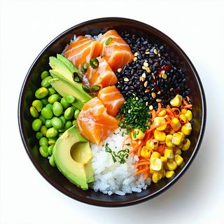 Black salmon pokè