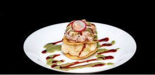 261. Nachos di salmone cotto