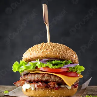 Crispy Onions  Burger