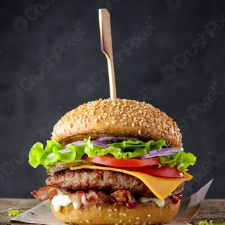 Crispy Onions  Burger