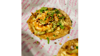 Pszenne tacos - Krewetki