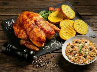 Menú Plus Pollo de Corral a la brasa