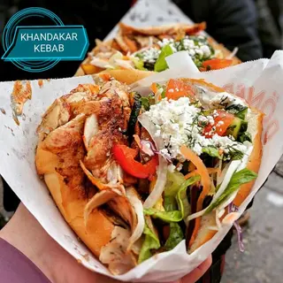 Kebab w bułce samo mięso Duzy
