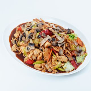 723 Piletina sa šampinjonima i povrćem 800g