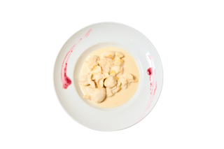 Fiocchi De Pera Con Salsa 4 Quesos 