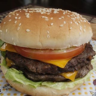 Hamburguesa Doble De Pollo