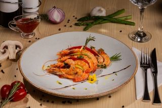 Spiedini di gamberetti