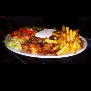 Plato combinado con queso