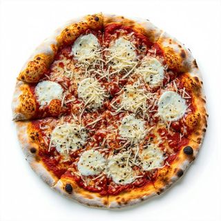 Pizza rossa Margherita regiana - al piatto