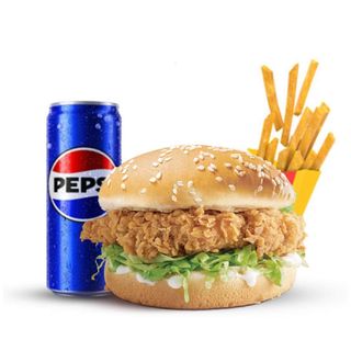 Chicken burger meni 2x