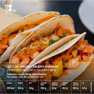 Tacos de Camarão