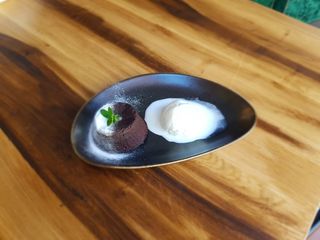 Шоколадово суфле със сладолед