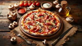 Pizza Prosciutto e funghi