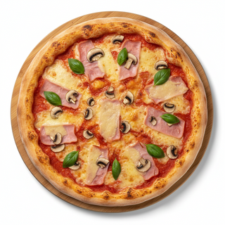 Фамилна пица шунка и гъби