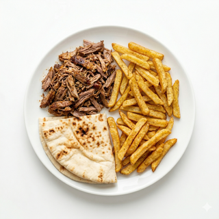 Plato Carne Kebab Con Patatas