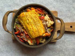 Судак з овочами (350г)