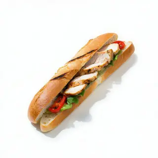 Bocadillo De Pollo Salsa A La Pimienta