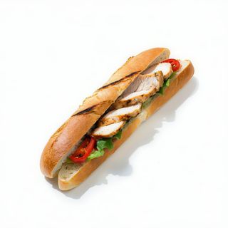 Bocadillo De Pollo Salsa A La Pimienta