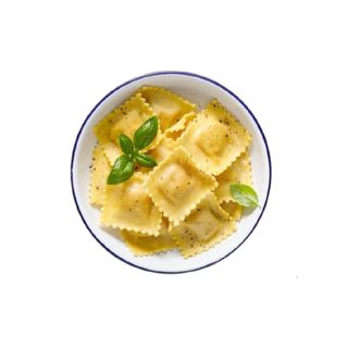 Tortelloni rellenos de ricotta y espinacas