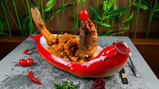 Судак в кисло-сладком соусе