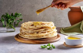 Garlic roti