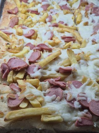  4 Tranci di Würstel e patatine