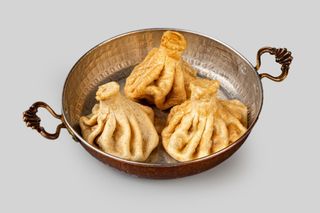 Жареные хинкалли с бараниной 3шт...