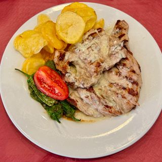 Solomillo de cerdo al roquefort 