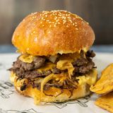 Oklahoma onion Smash burger double + Coca-Cola 0.33l