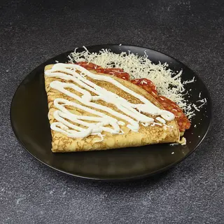 Slana palačinka sa kulenom, kačkavaljem i pavlakom