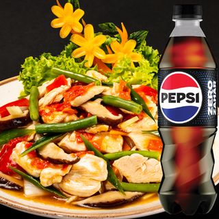 Meniu pui Thailandez, orez + Pepsi