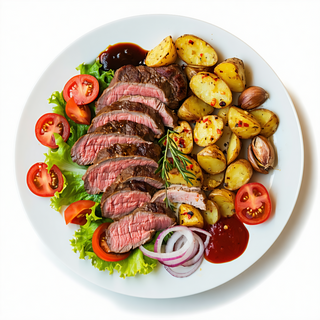 Plato Carne Y Patatas Mixto