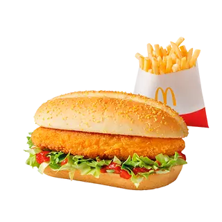 Red Chikker 2forU z frytkami