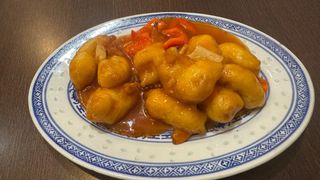 56-Gamberi in salsa agrodolce