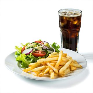 Menú Plato, Arroz O Papatas, Ensalada Y Bebida