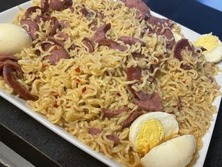 Noodles and beef