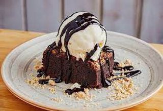 Brownie Con Helado