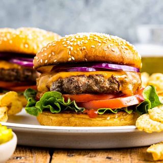 Cheese Burger & Fries
