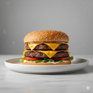 Hamburguesa doble de queso