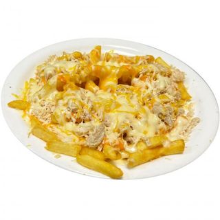 PATATAS CON POLLO Y QUESO