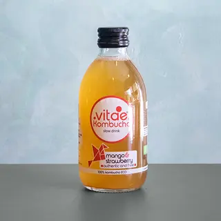 Kombucha De Mango Y Fresa (250 Ml.)