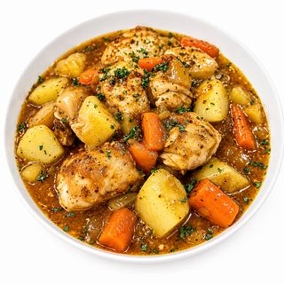 Pommes De Terre Sautées Au Poulet