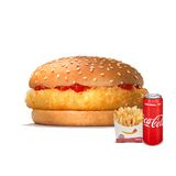 საბავშვო ქათმის ბურგერის მენიუ