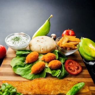 Panirane krabe sa wedges krompirom mini obrok