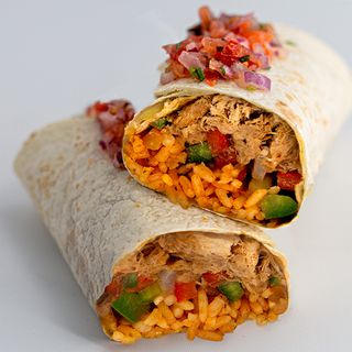 Burrito de cerdo mechado