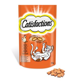 Snack Para Gatos Catisfactions Sabor Pollo Bolsa 60 Gr