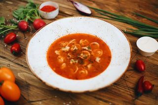 Пельмени с овощами